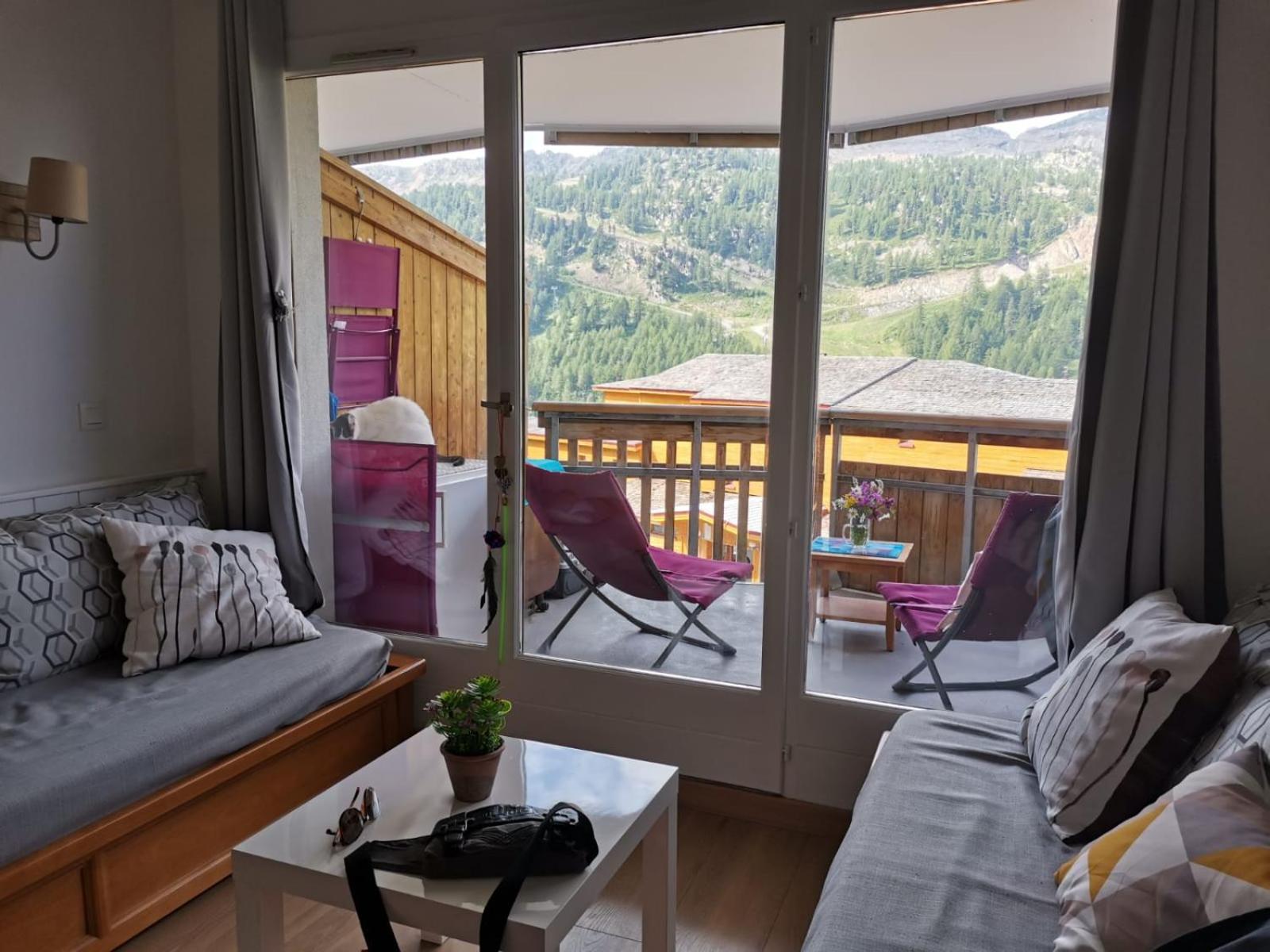 Ferienwohnung 2 Pieces Avec Terrasse Et Vue Sur Les Pistes Isola 2000 Exterior foto
